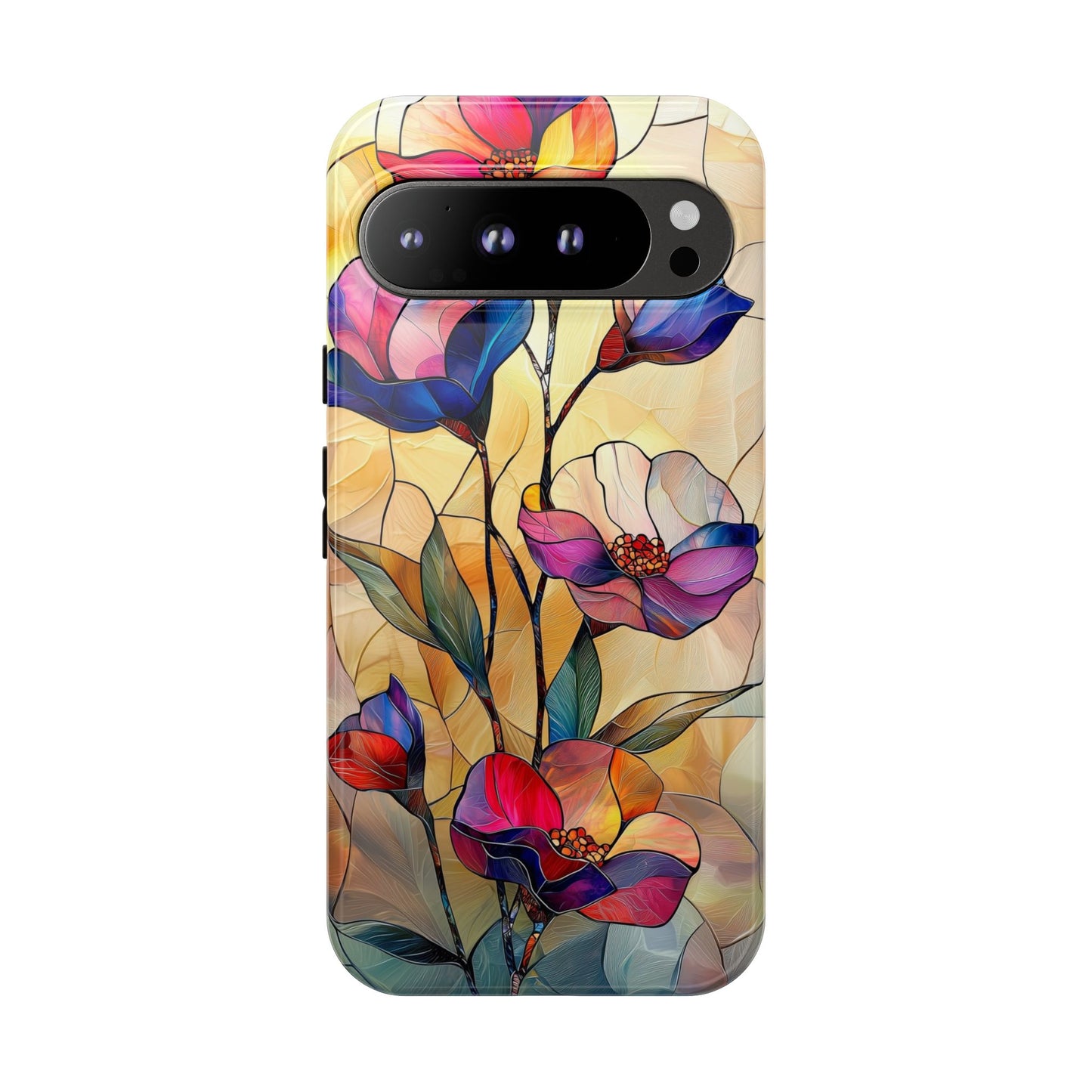 Pastel Garden – Dreamlike Stained Glass Phone Case for iPhone, Samsung & Pixel