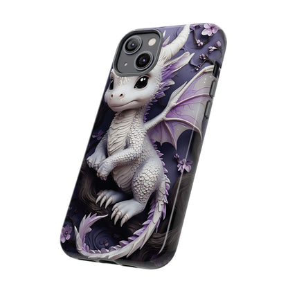 Charming Young Dragon on a Branch Phone Case Design