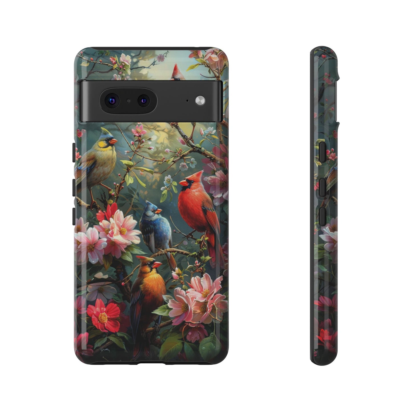 Floral Birds Phone Case – Cute & Protective Cover for iPhone, Samsung & Google Pixel