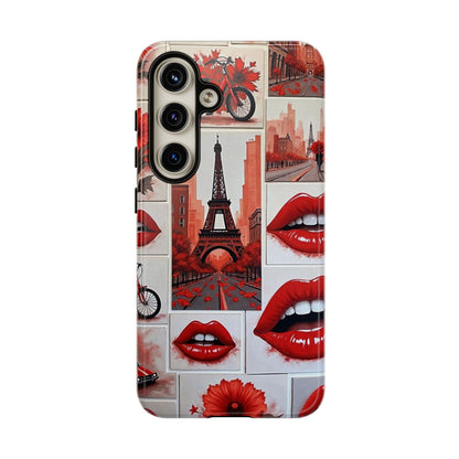 Red Lips & Eiffel Tower Phone Case