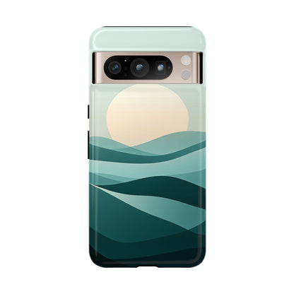 Tranquil Dunes – Abstract Sunset Phone Case for iPhone, Samsung & Pixel