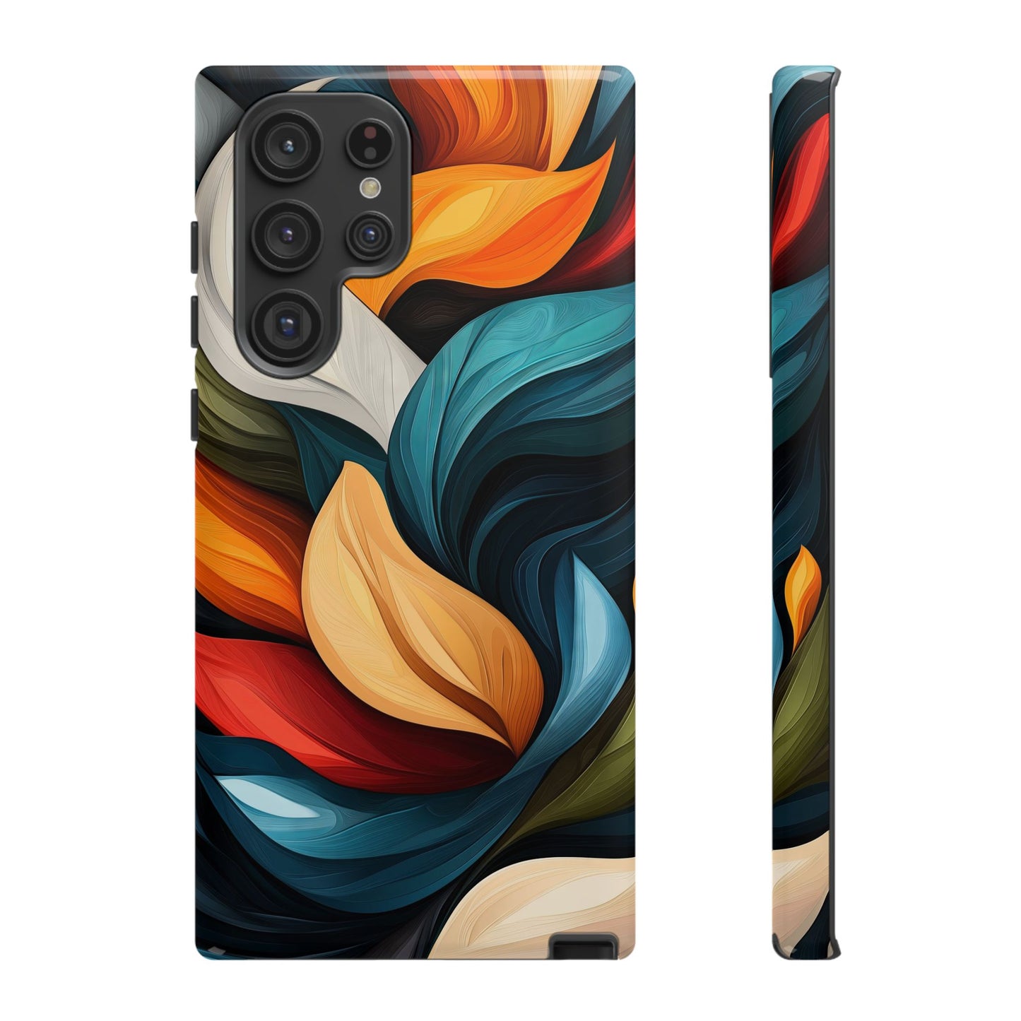 Floral Flow Abstract Phone Case – Nature-Inspired Design for iPhone, Google Pixel & Samsung