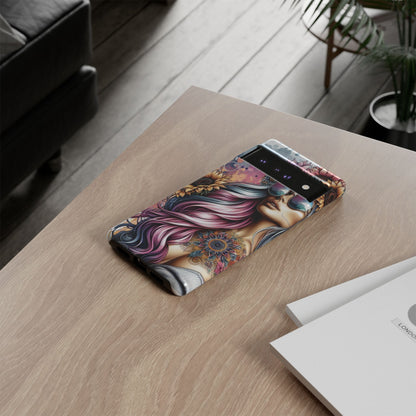 Bohemian Sunflower Queen – Retro Floral Fantasy Mobile Cover