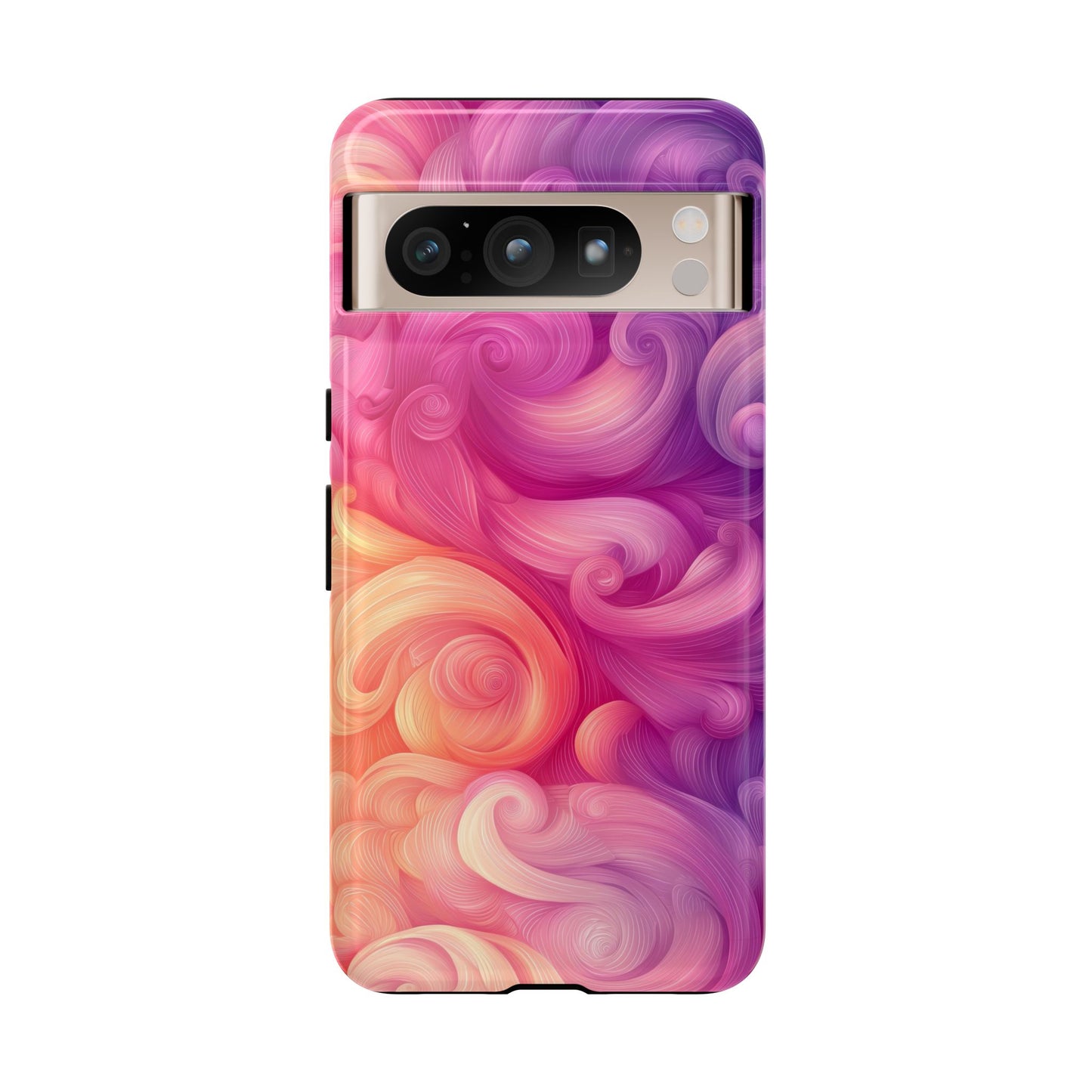 Cotton Candy Swirl Watercolor Phone Case for iPhone, google Pixel & Samsung