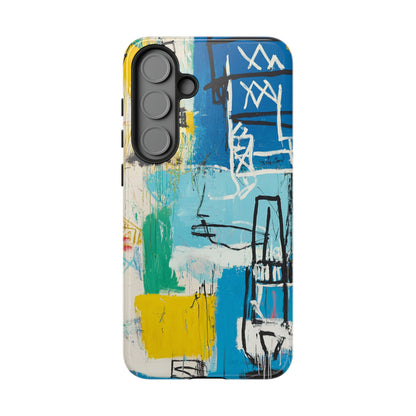 Artistic Phone Case – Jean-Michel Basquiat Graffiti Art - iPhone, Samsung & Google Pixel Cover - Artistic Painting Case,  Art Lover Gift