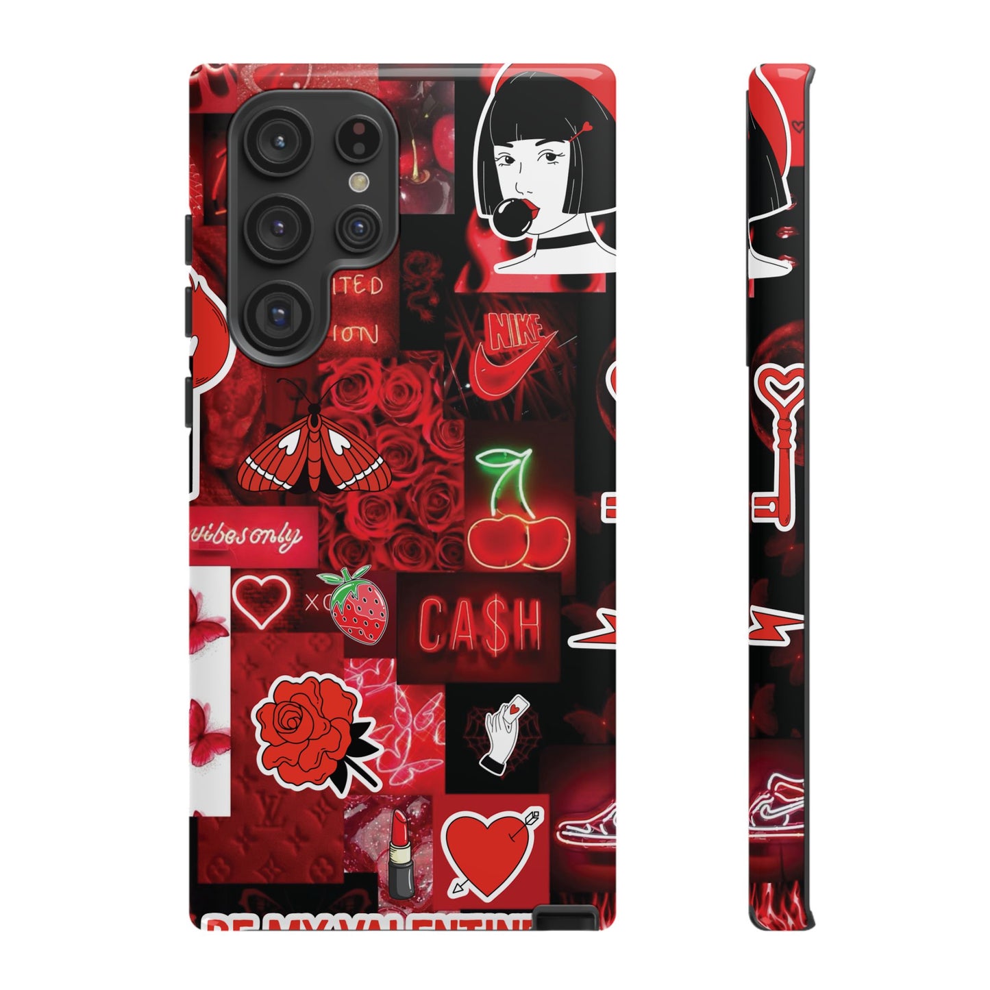 Red Pop Art Neon Vibes Phone Case