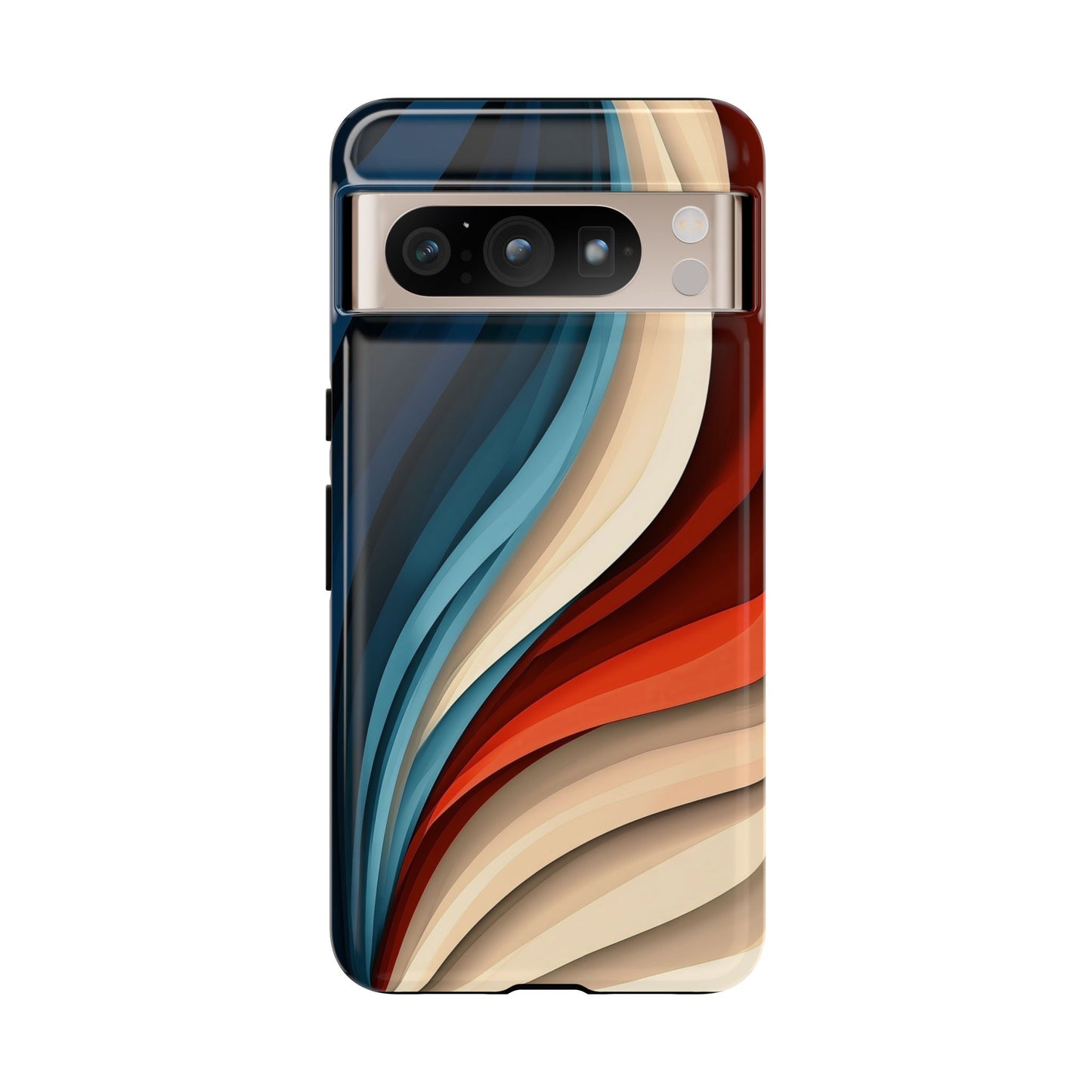 Velvet Waves – Abstract Flow Phone Case for iPhone, Samsung & Pixel