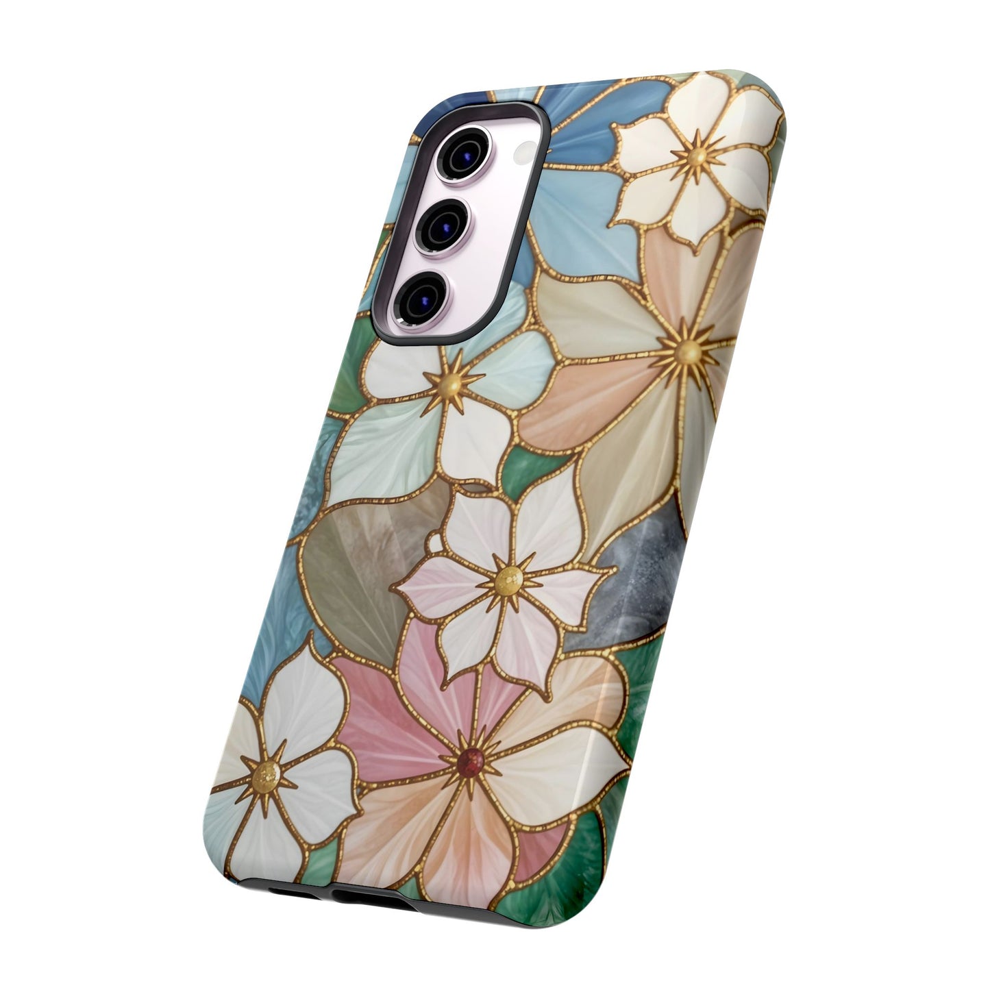 Floral Symphony: Stained Glass Elegance