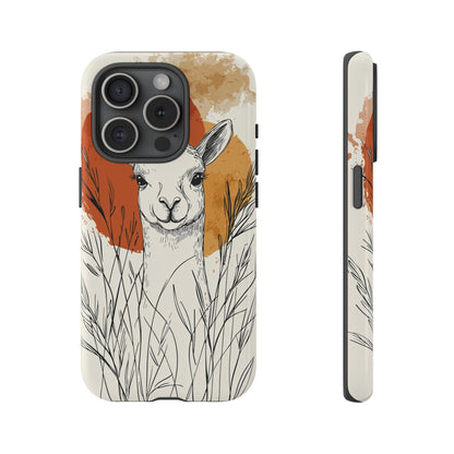 Hello Sunshine: The Llama in the Tall Grass Phone Case for iPhone, Samsung & Pixel