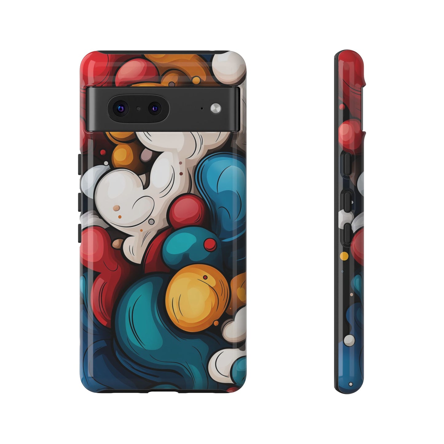 Color Burst – Bold Abstract Bubble Phone Case for iPhone, Samsung & Pixel