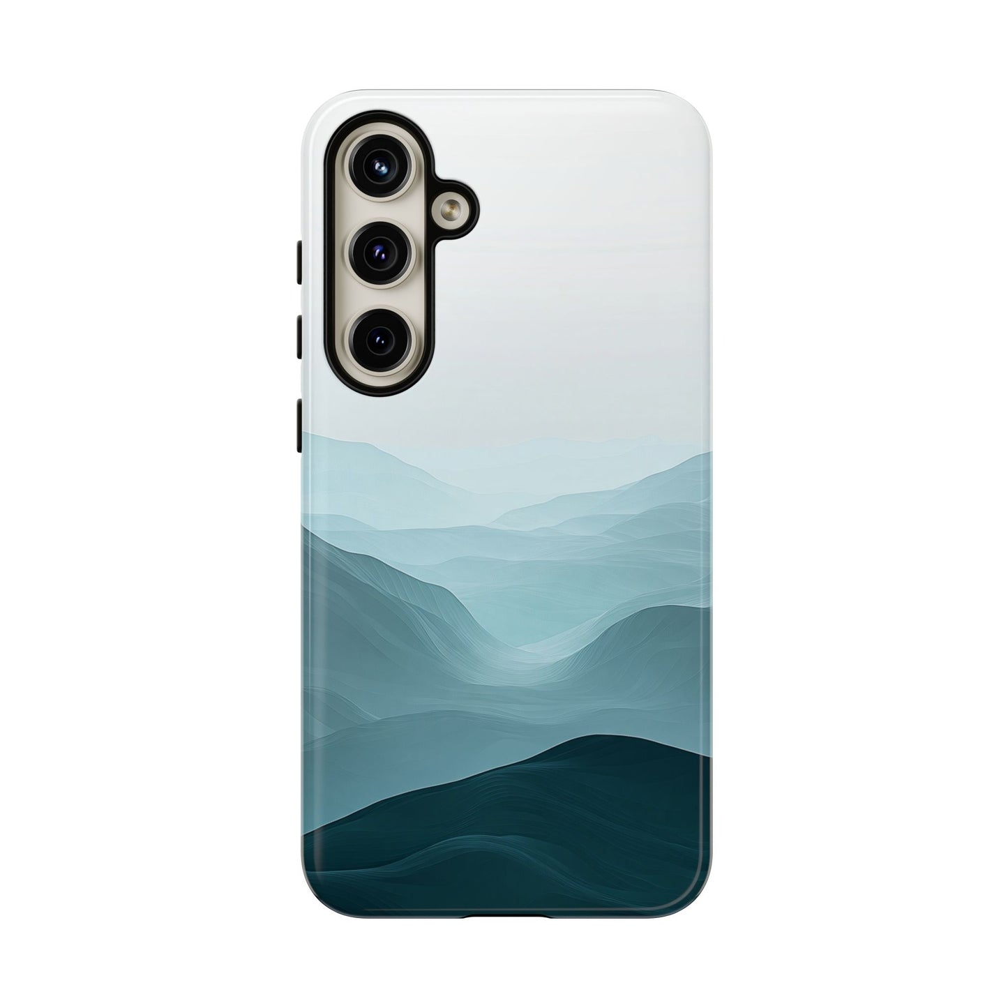 Tranquil Terrain – Misty Abstract Landscape Case for iPhone, Samsung & Pixel