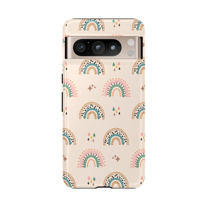 Retro Rainbow Phone Case – Vintage Aesthetic Cover for iPhone, Samsung & Google Pixel