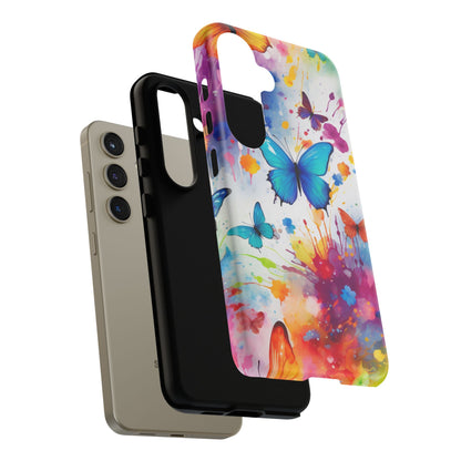 Vibrant Watercolor Butterfly Mobile Case