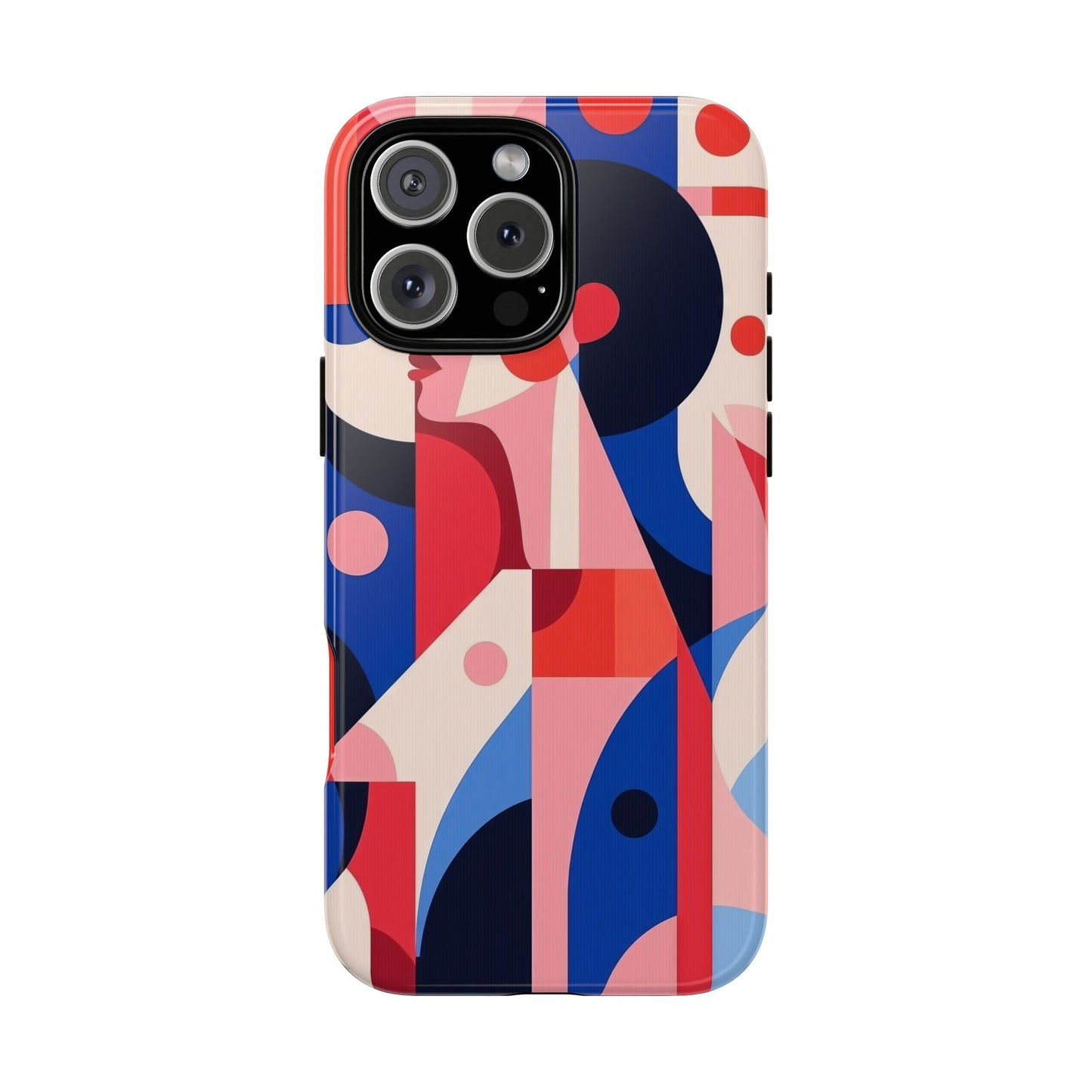 Modern Muse – Bold Abstract Portrait Phone Case for iPhone, Samsung & Pixel