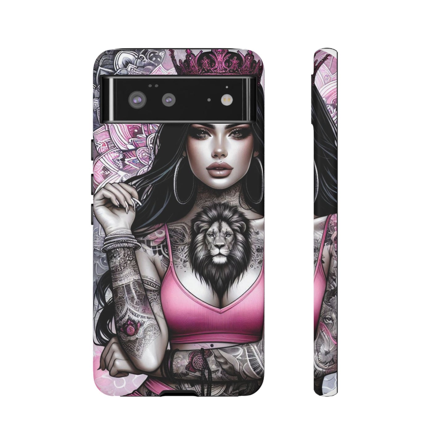Queen of the Jungle – Regal Tattooed Goddess Mobile Cover