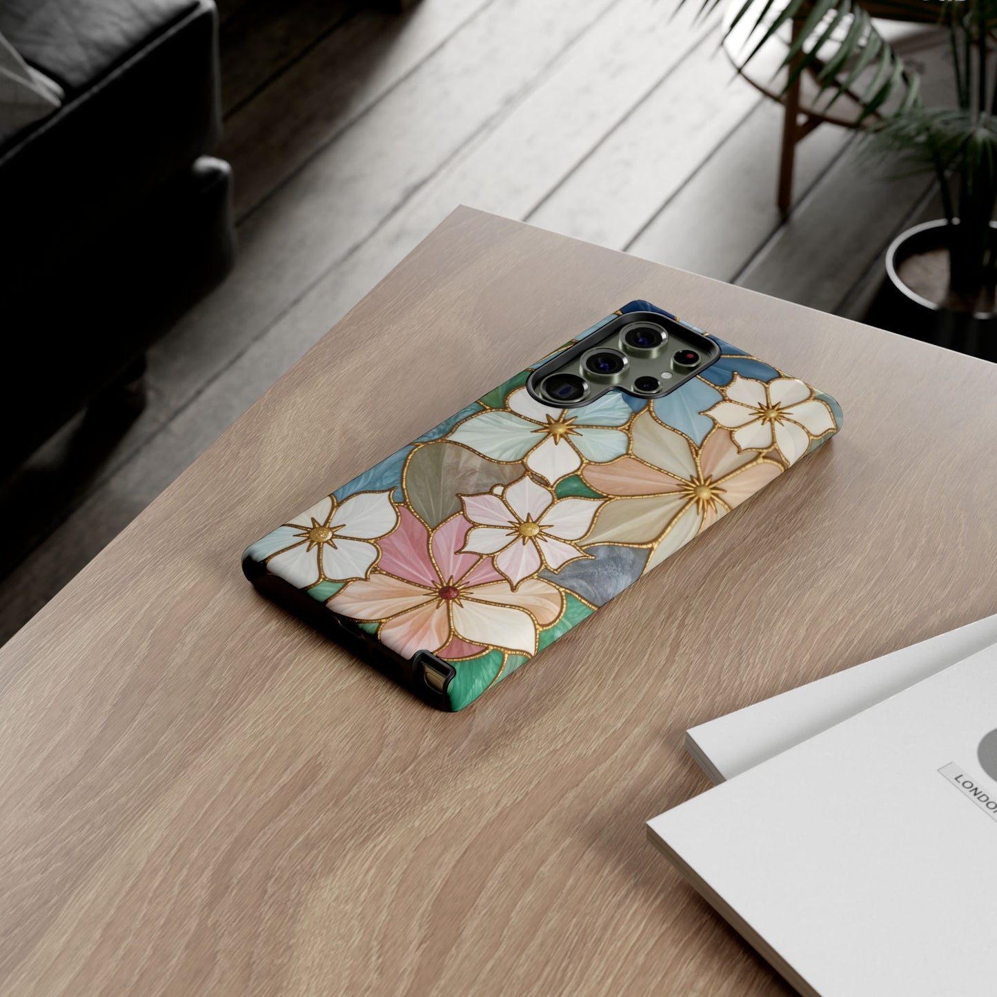 Floral Symphony: Stained Glass Elegance