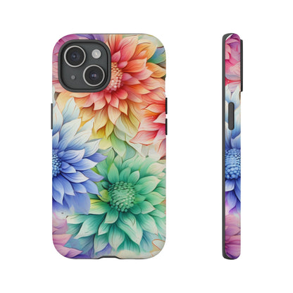 Rainbow Bloom Mandala Floral Mobile Case