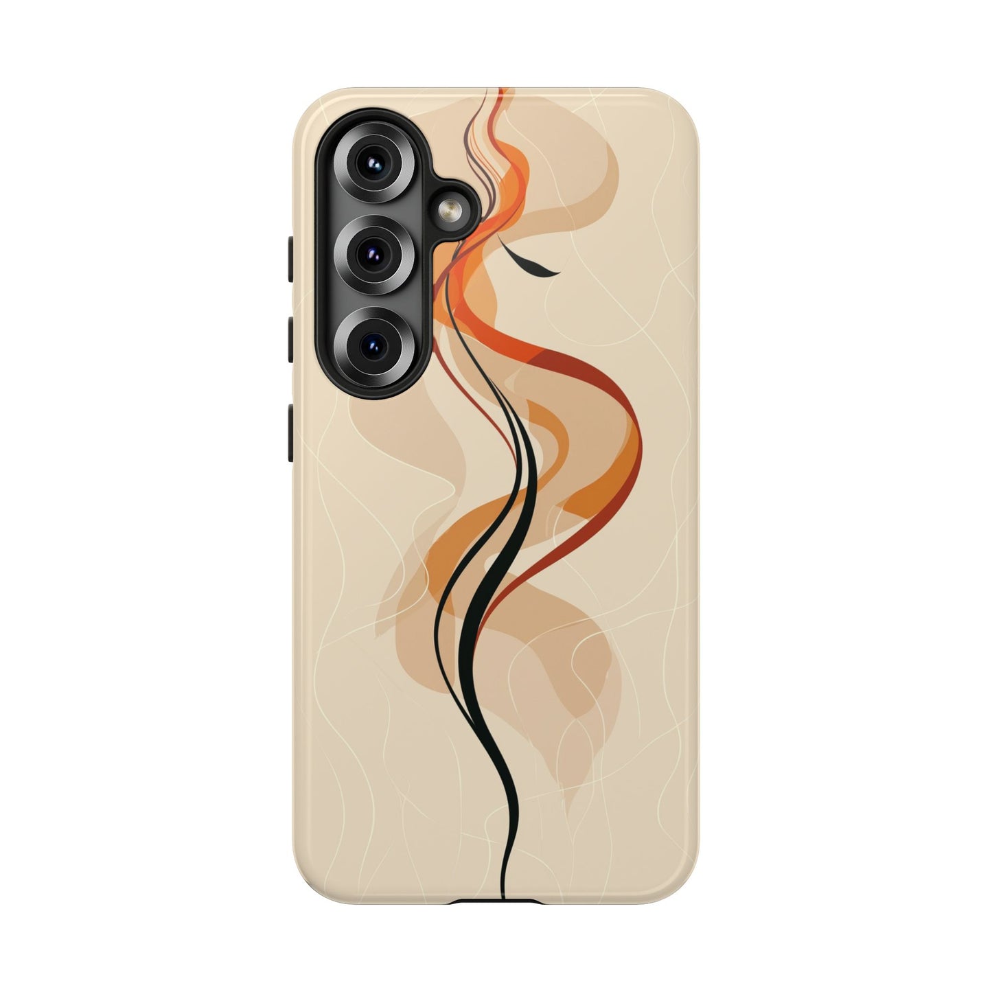 Feminine Flame: Abstract Grace Phone Case for iPhone, Samsung & Pixel