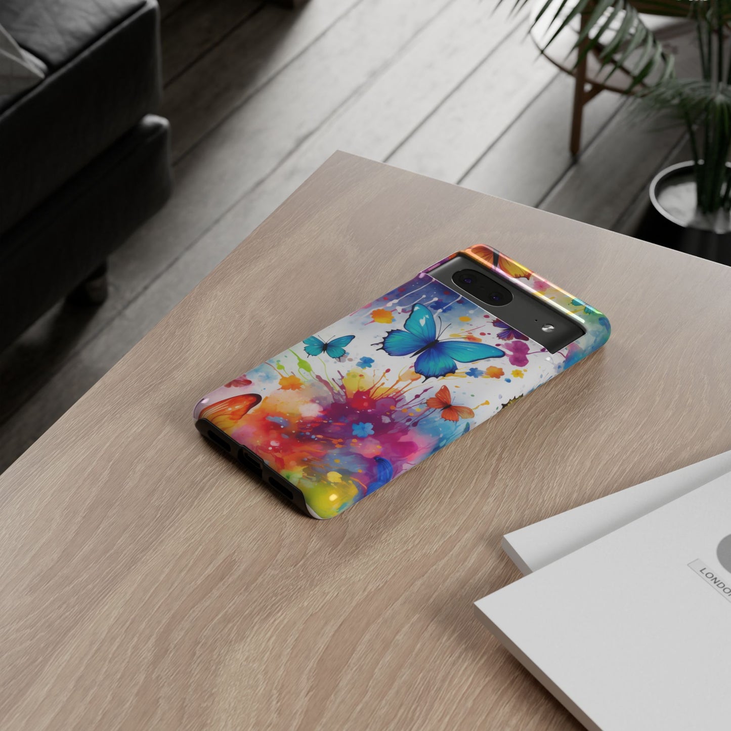 Vibrant Watercolor Butterfly Mobile Case