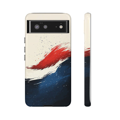 Crimson Tide – Artistic Brushstroke Abstract Case for iPhone, Google Pixel, Samsung