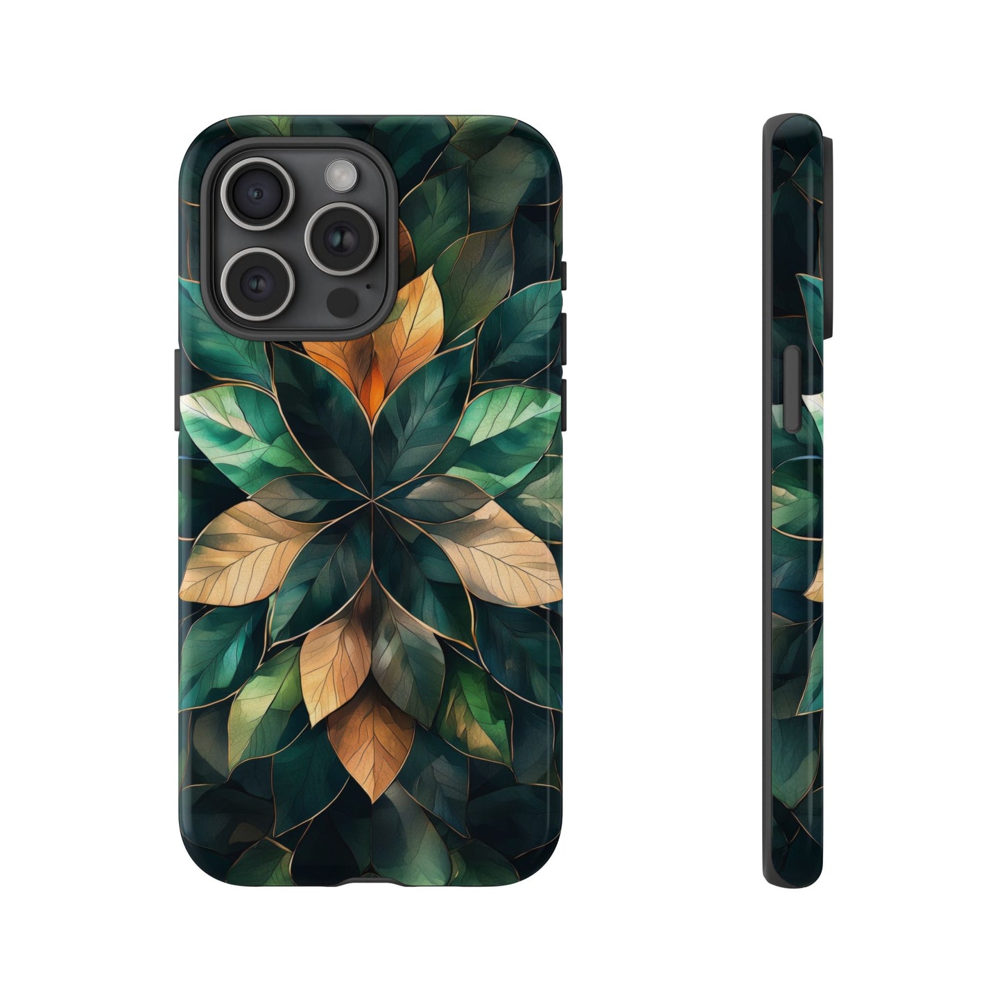 Golden Harmony Leaf Phone Case for iPhone, Samsung & Google Pixel