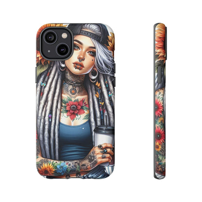 Sunflower Queen – Boho Rebel Tattoo Mobile Cover