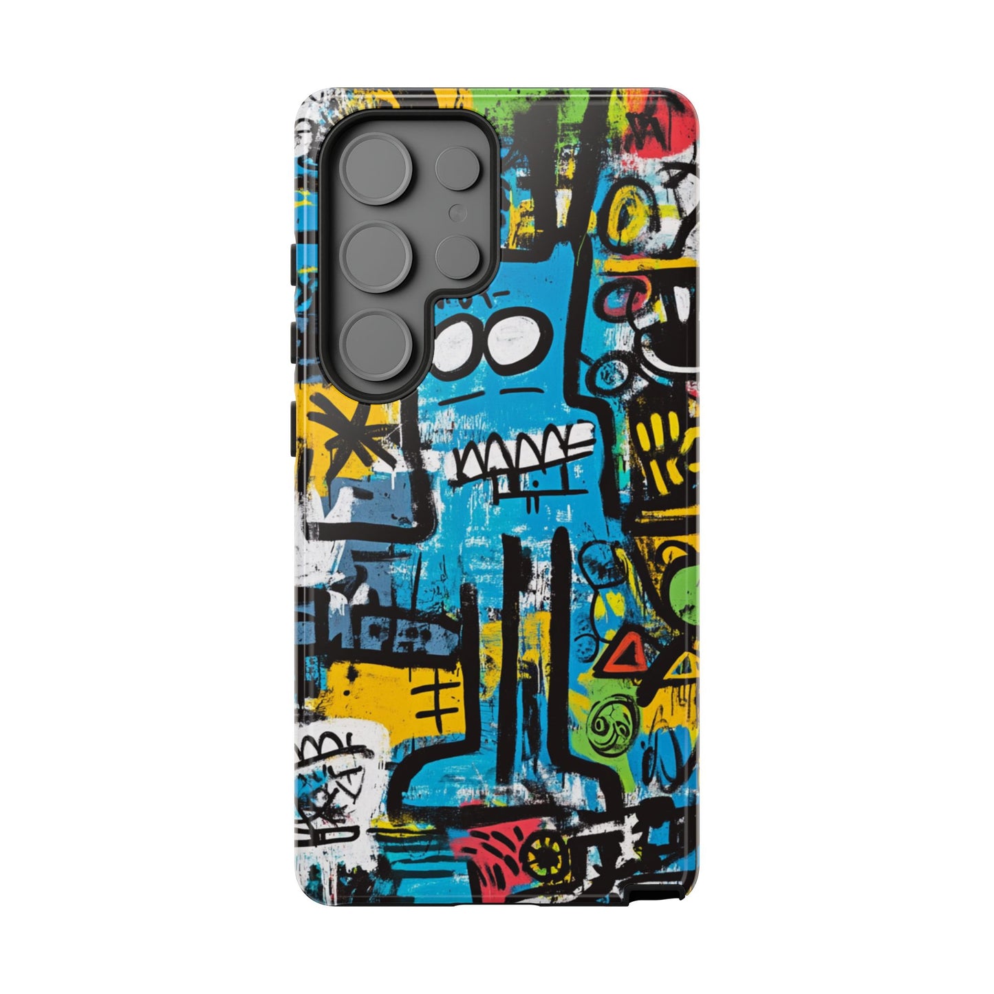 Basquiat Design Phone Case – Unique Street Art Protector - iPhone, Samsung & Google Pixel Cover - Artistic Painting Case,  Art Lover Gift