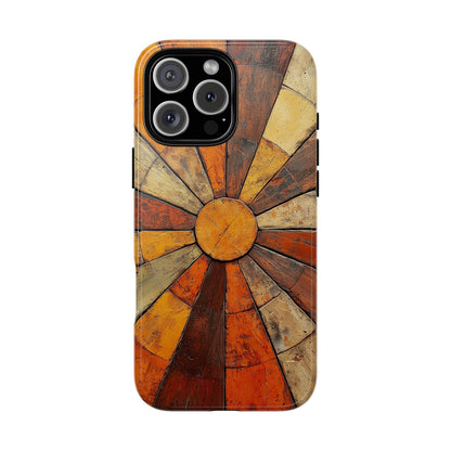 Terracotta Sunburst Boho Phone Case for iPhone, Pixel & Samsung