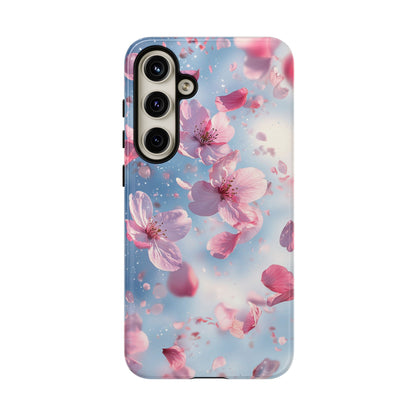 Cherry Blossom Drift Watercolor Phone Case for iPhone, google Pixel & Samsung