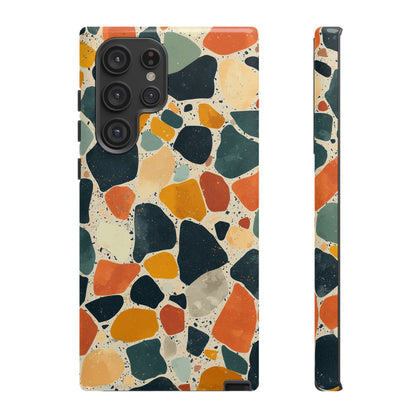 Terracotta & Teal Terrazzo Phone Case for iPhone, google Pixel & Samsung