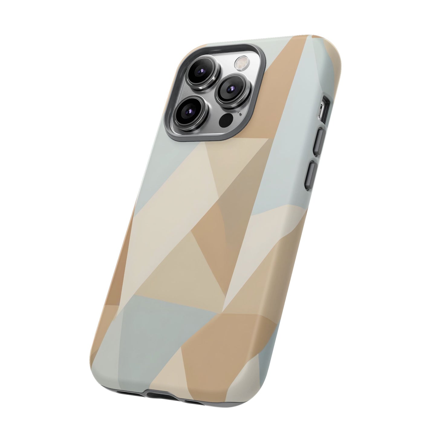 Neutral Geometrical Triangular Abstract Pattern
