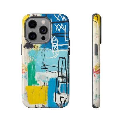 Artistic Phone Case – Jean-Michel Basquiat Graffiti Art - iPhone, Samsung & Google Pixel Cover - Artistic Painting Case,  Art Lover Gift