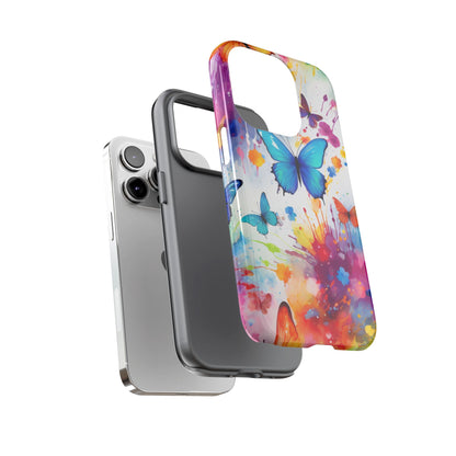 Vibrant Watercolor Butterfly Mobile Case