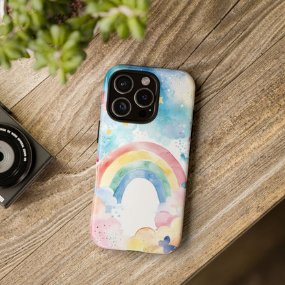 Mystic Splash Rainbow Watercolor Phone Case for iPhone, google Pixel & Samsung