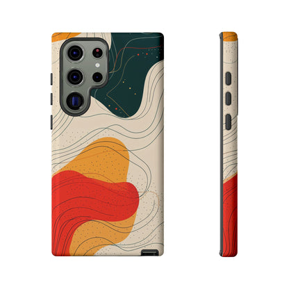 Wavy Vibes Abstract Phone Case – Bold Retro Design for iPhone, Samsung & Pixel