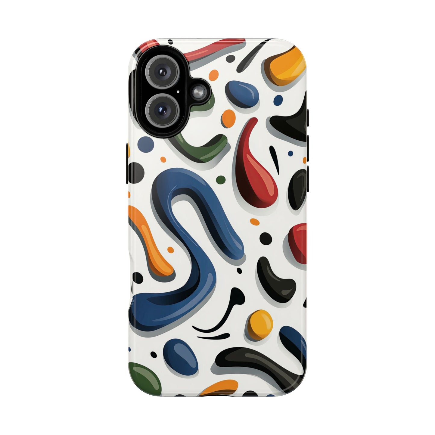 Color Cascade – Glossy Abstract Blob Case for iPhone, Pixel & Samsung