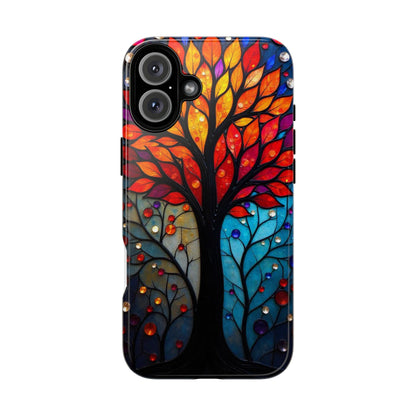 Stained Glass Tree: Vibrant Elegance for Your Case
