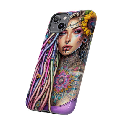 Boho Mandala Goddess – Ethereal Tattoo Art Mobile Cover