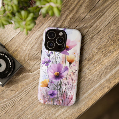 Wildflower Symphony Watercolor Phone Case for iPhone, google Pixel & Samsung