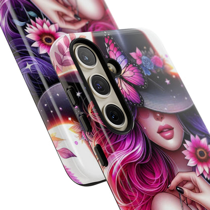 Celestial Charm – Cosmic Cowgirl & Butterfly Magic Mobile Cover