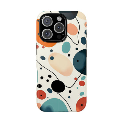 Retro Pop Pebbles – Abstract Vibe Phone Case for iPhone, Samsung & Pixel