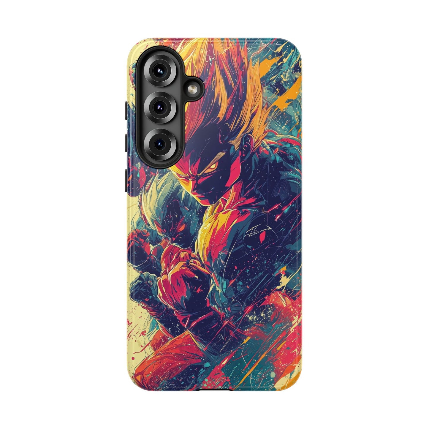 Saiyan Fury | Anime Warrior Power Surge | Comic Style Dragon Battle Phone Case for iPhone, Samsung & Pixel