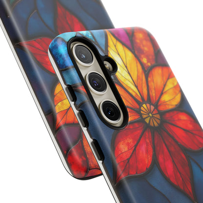 Radiant Blossom: Red and Orange Floral Elegance