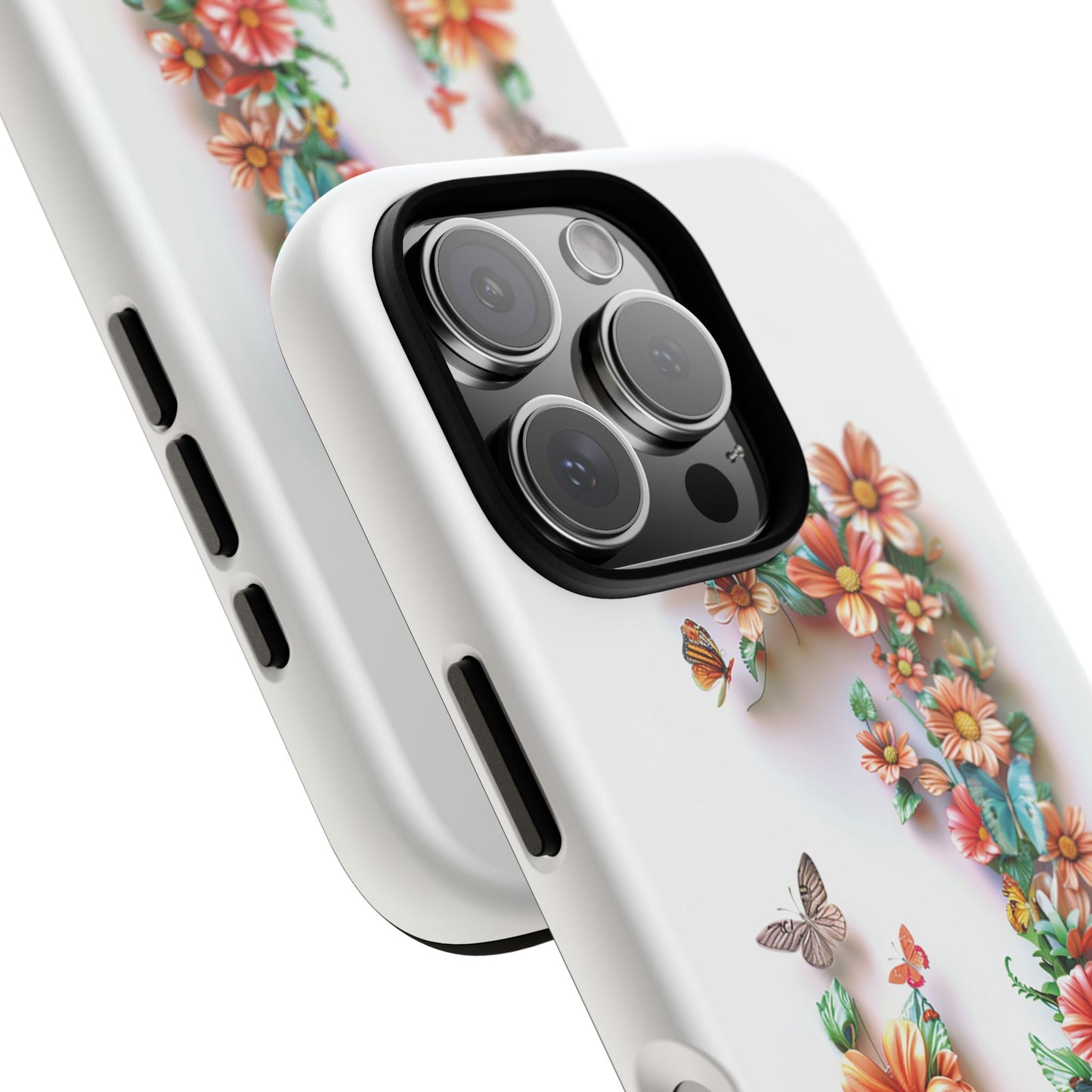 Floral Letter J Phone Case – Personalized Aesthetic Cover for iPhone, Samsung & Google Pixel