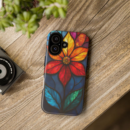 Radiant Blossom: Red and Orange Floral Elegance