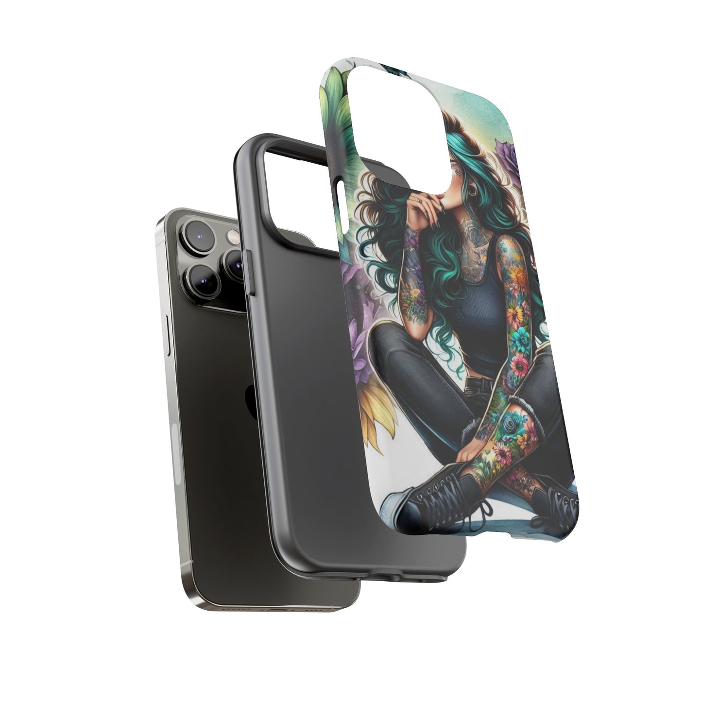 Urban Wildflower – Edgy Tattooed Beauty Mobile Cover