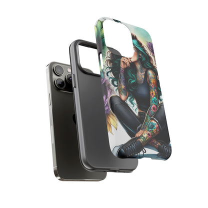 Urban Wildflower – Edgy Tattooed Beauty Mobile Cover