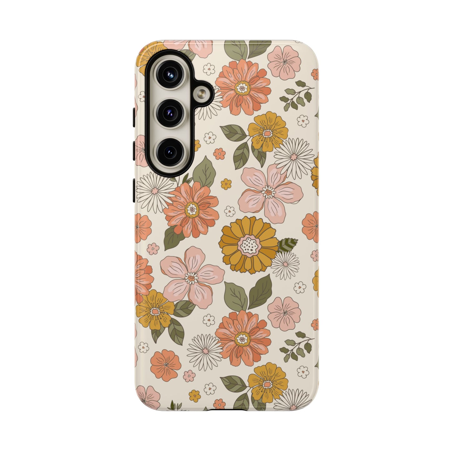 Retro Floral Phone Case - Vintage Aesthetic for iPhone, Samsung & Google Pixel
