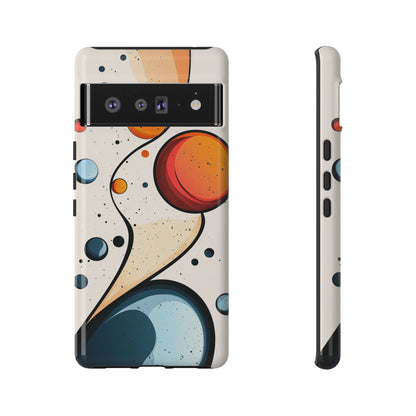 Solar Drift – Abstract Orbital Phone Case for iPhone, Samsung & Pixel
