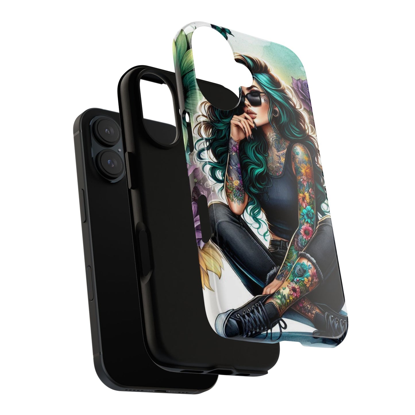 Urban Wildflower – Edgy Tattooed Beauty Mobile Cover